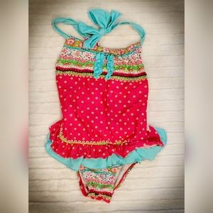 girls floatinmini one Piece Boho bathing suit