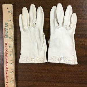 Cotton Vintage washable girls gloves