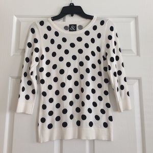 Polka dot sweater