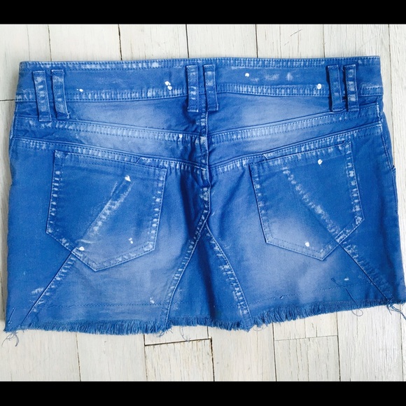 Blue Mini Skirt - Picture 3 of 3