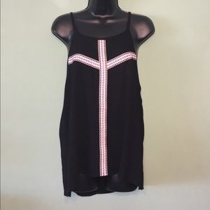 Black Tie-Back Tanktop