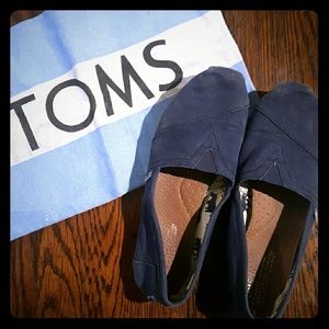 Blue Toms with Bag