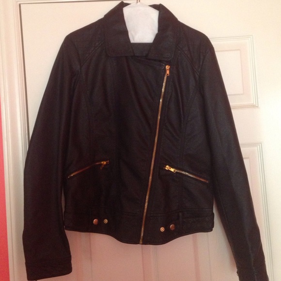 Black Faux Leather Jacket