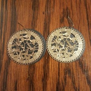 Black and Gold Earrings