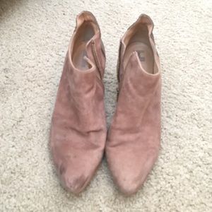 Used tan suede booties Belle by Sigerson Morrison