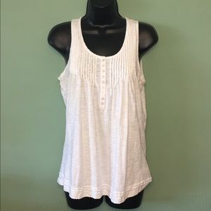 White Tanktop with Buttons