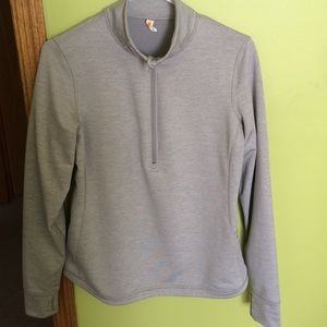Grey half zip