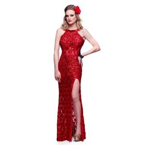 ✨Gorgeous Primavera Couture Red Sequin Dress✨
