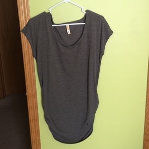 dark grey tshirt tunic