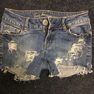 Ripped Jean shorts