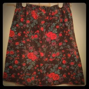Girls Floral Skirt
