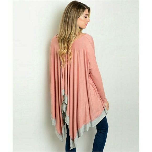 Small only. Dusty Rose Boho top - Picture 2 of 3