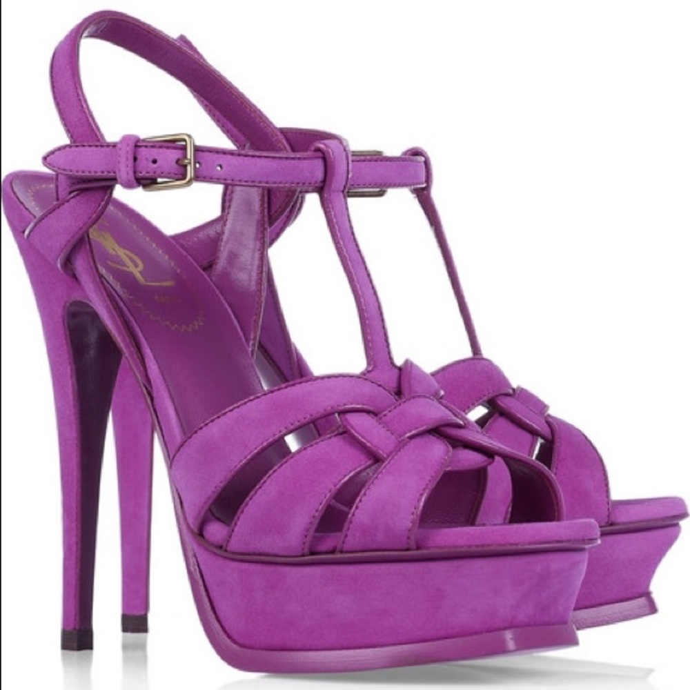 Ysl tribute in purple suede