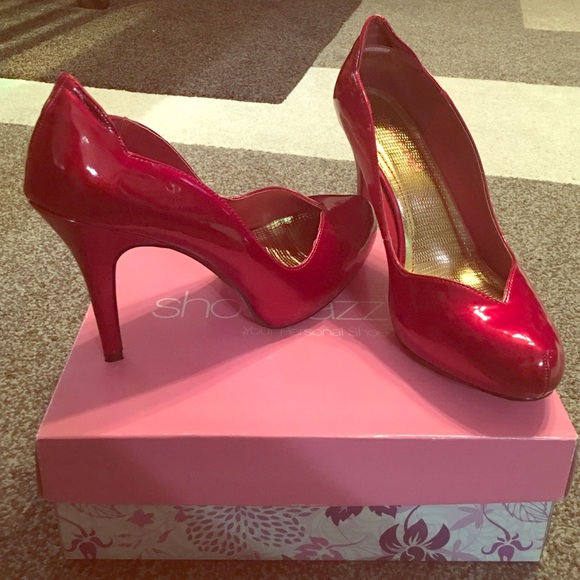Shoe Dazzle Shoes - Ruby Red Pumps