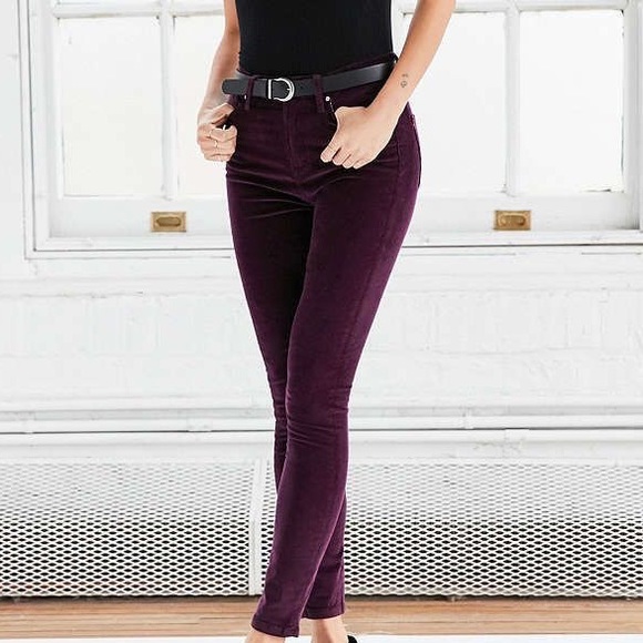 Urban Outfitters Midrise Cigarette Corduroy Pants - Picture 1 of 4