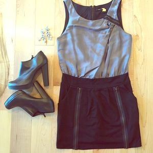 Dress with zipper details
