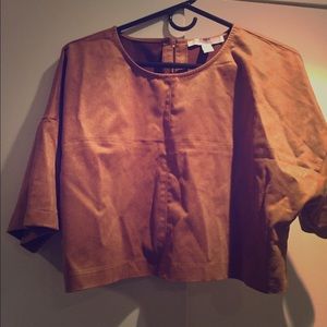 Forever 21 crop top suede
