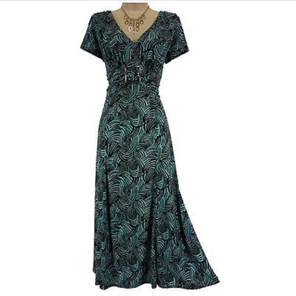 Dress Barn Dresses & Skirts - Size 16 FLATTERING MAXI DRESS w/Silver Hardware