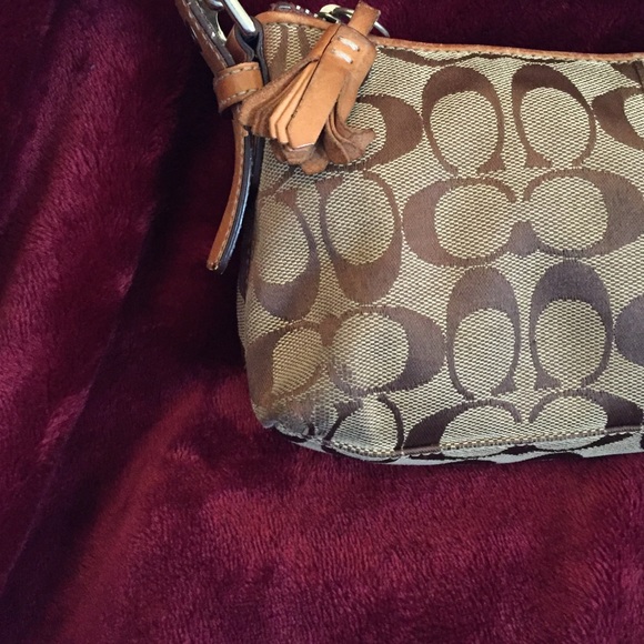 Coach signature handbag