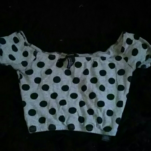 Forever 21 polka dot crop top