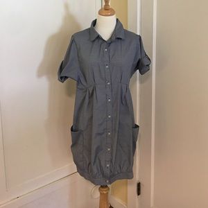 Cute blue/white gingham bubble dress