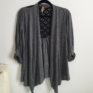 Gray cardigan