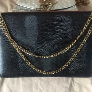 Black and Gold clutch / bag