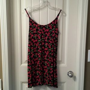 Roses Print Strappy Sundress