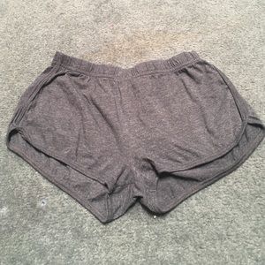 American apparel xs grey charcoal shorts