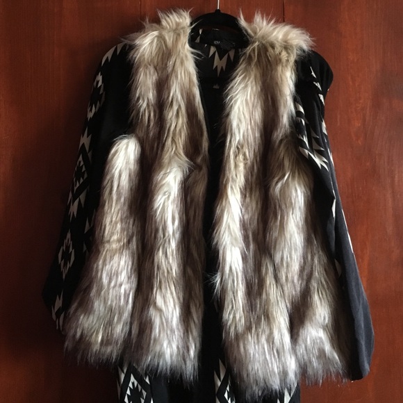 Faux fur vest