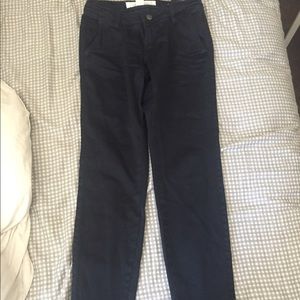 H&M navy blue chino-style Jean pants