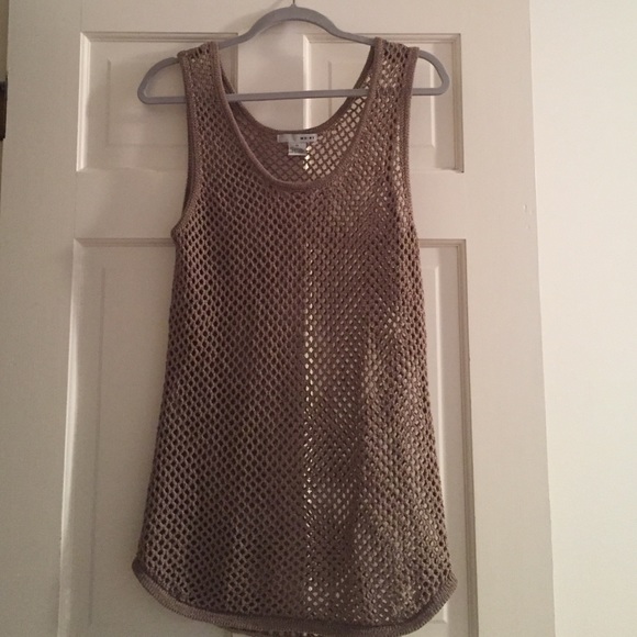 💙SALE💙Brown crochet tank top