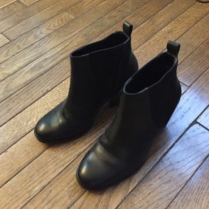 Black Cole Haan Leather Booties