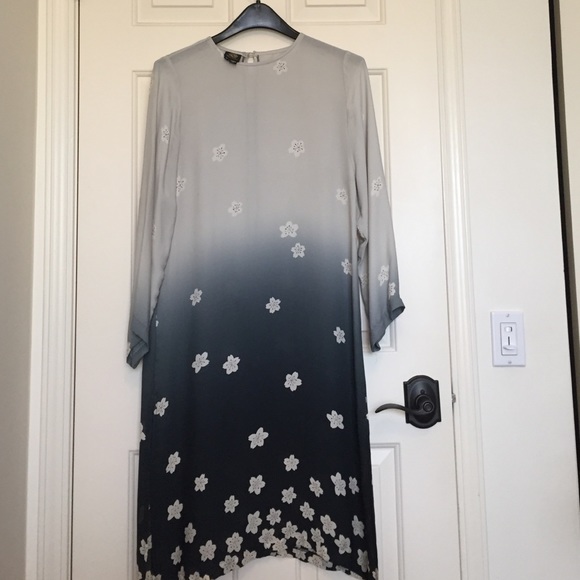 Blue 100% silk chemise