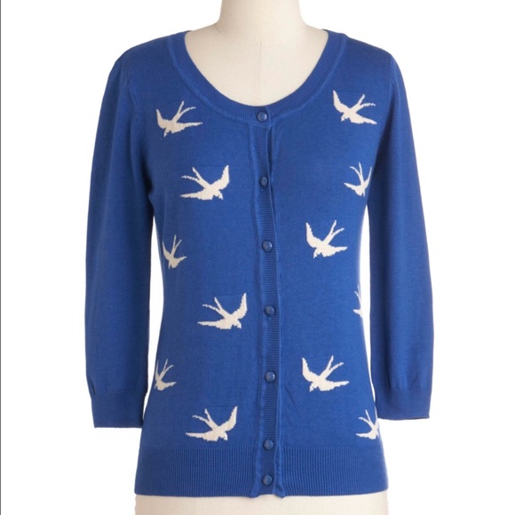 ModCloth blue sparrow sweater