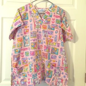 Bunny scrub top