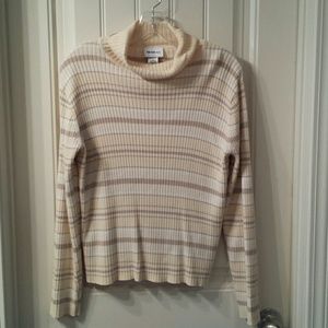 Striped Turtleneck Top
