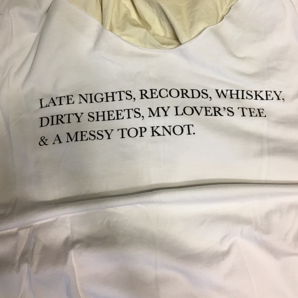 Top Knot Goods late nights tee
