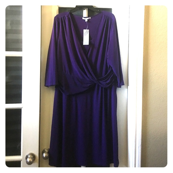 Purple NY Collection Dress - 2X