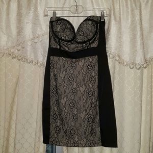 Black lace dress