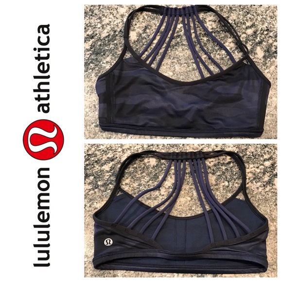 NWOT Lululemon Lighten Up Bra in Coast Camo - Picture 4 of 4