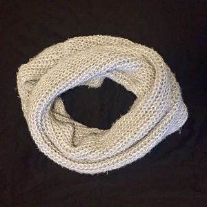 Grey shimmer infinity scarf