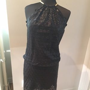 Laundry black cocktail dress