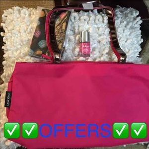 Bag -LANCOME + CLAIRE'S nail polish