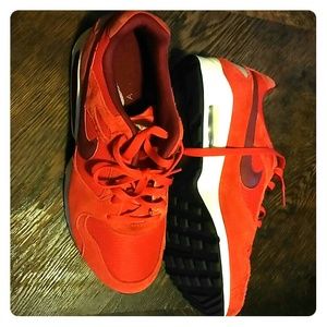 Red Nike shoes