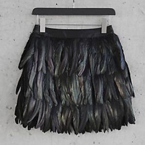 Express Edition Iridescent Feather Skirt