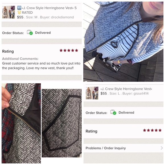 🆕J. Crew Style HerringboneVest💠LAST ONE💠 - Picture 4 of 4