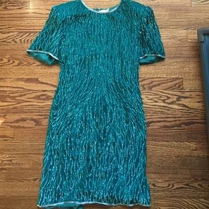 Vintage Laurence Kazar 80's sequin dress.