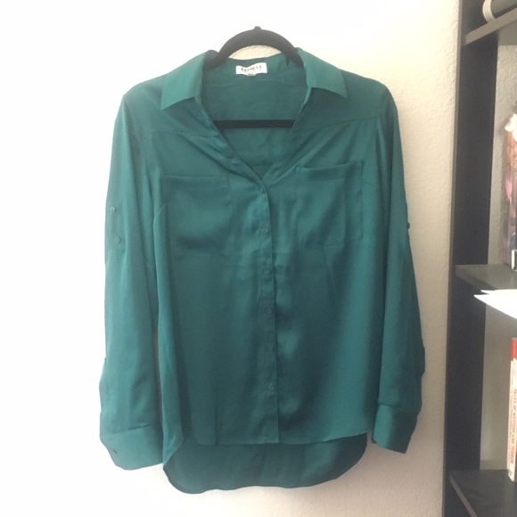 Express Silky Button Down