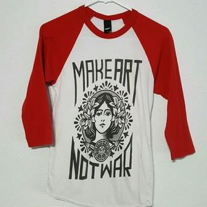 Obey 3/4 sleeve teeshirt.